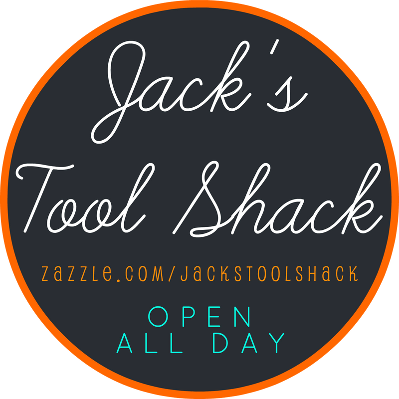 Jack's Tool Shack at Zazzle by Eve Penman